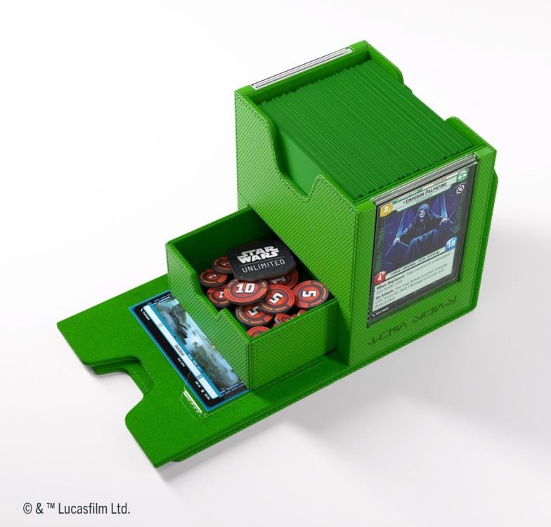 Gamegenic Star Wars: Unlimited Twin Suns Green Deck Pod in Hexafyber Material - View 22