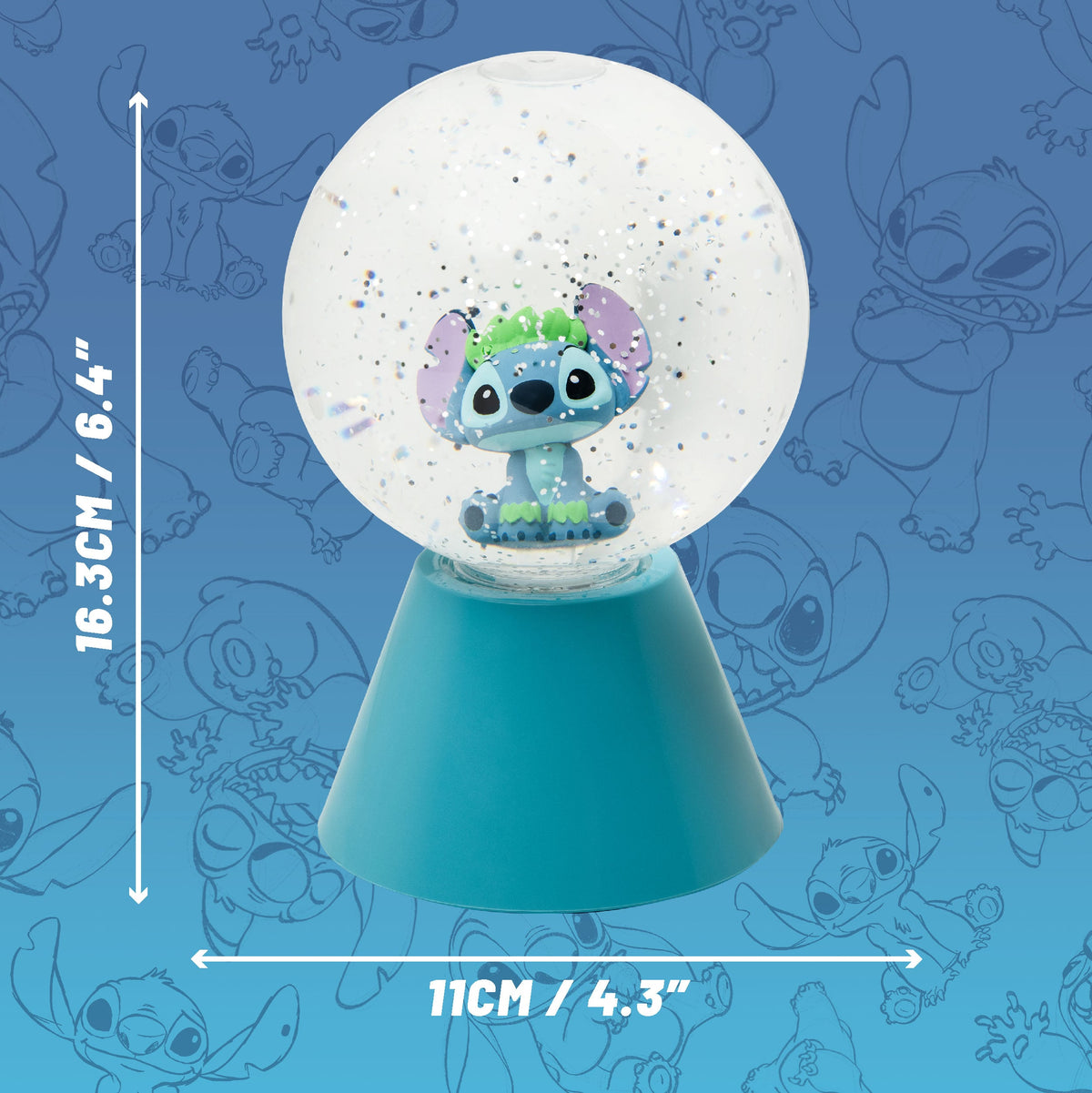 Paladone Lilo & Stitch Stitch LED Glitter Ball 6.4-Inch - View 9
