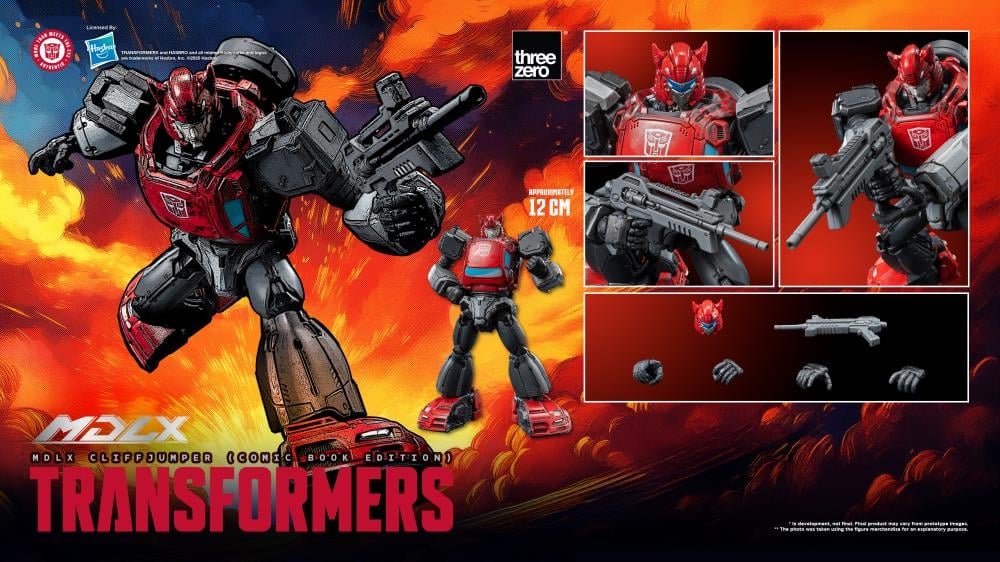 threezero Transformers MDLX Articulated Figure Series Cliffjumper (Comic Book Edition) 5-Inch Figure - View 16