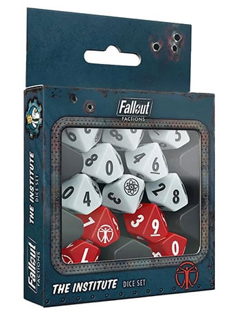 Modiphius Fallout: Factions The Institute Acrylic Dice Set