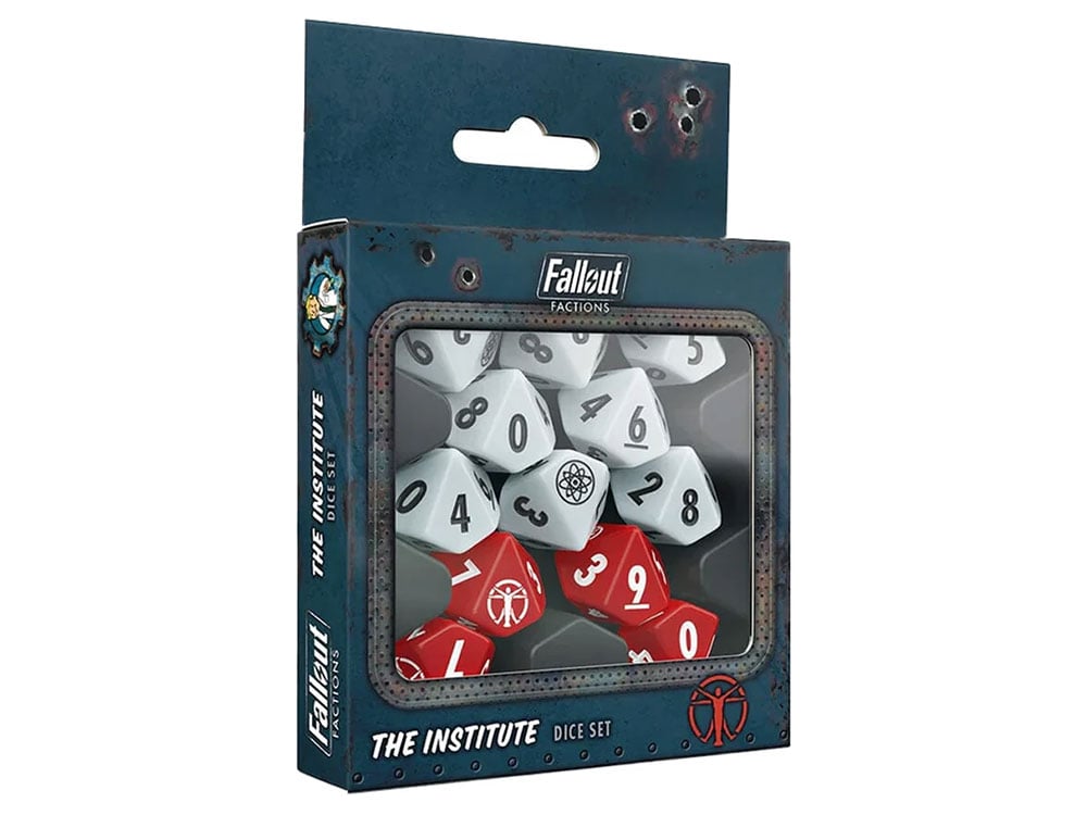Modiphius Fallout: Factions The Institute Acrylic Dice Set - View 2