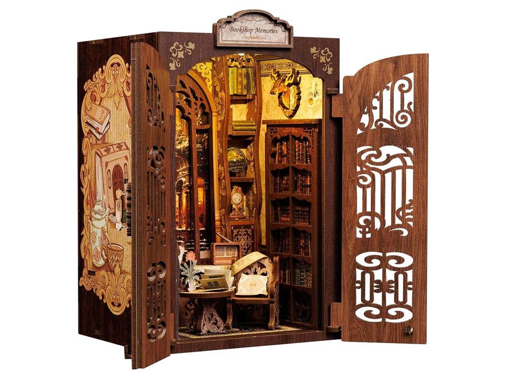 Robotime Bookshop Memories Book Nook Miniature Building Kit - View 2