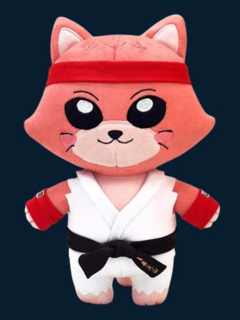 Toynk Street Fighter x Neko Ryu 8-Inch Polyester Plush