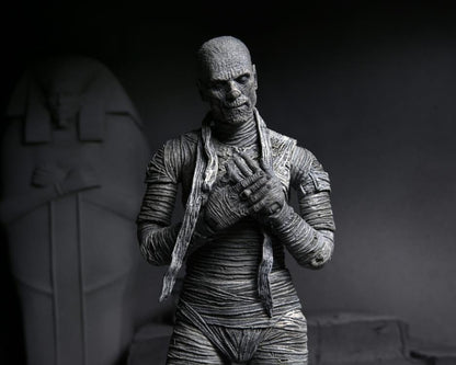 NECA Universal Monsters Ultimate Mummy (Black and White) 90th Anniversary Figure - View 13