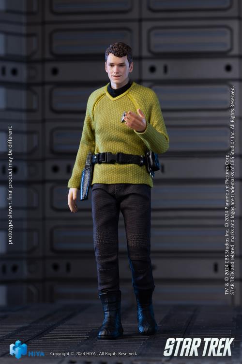 Hiya Toys Star Trek 2009 Exquisite Super Series Pavel Chekov 1/12 Scale PX Previews Exclusive Action Figure - View 4