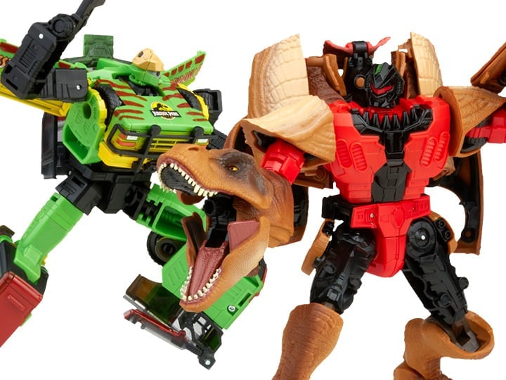 Hasbro Transformers Collaborative Jurassic Park x Transformers Tyrannocon Rex and JP93 Two-Pack - View 2
