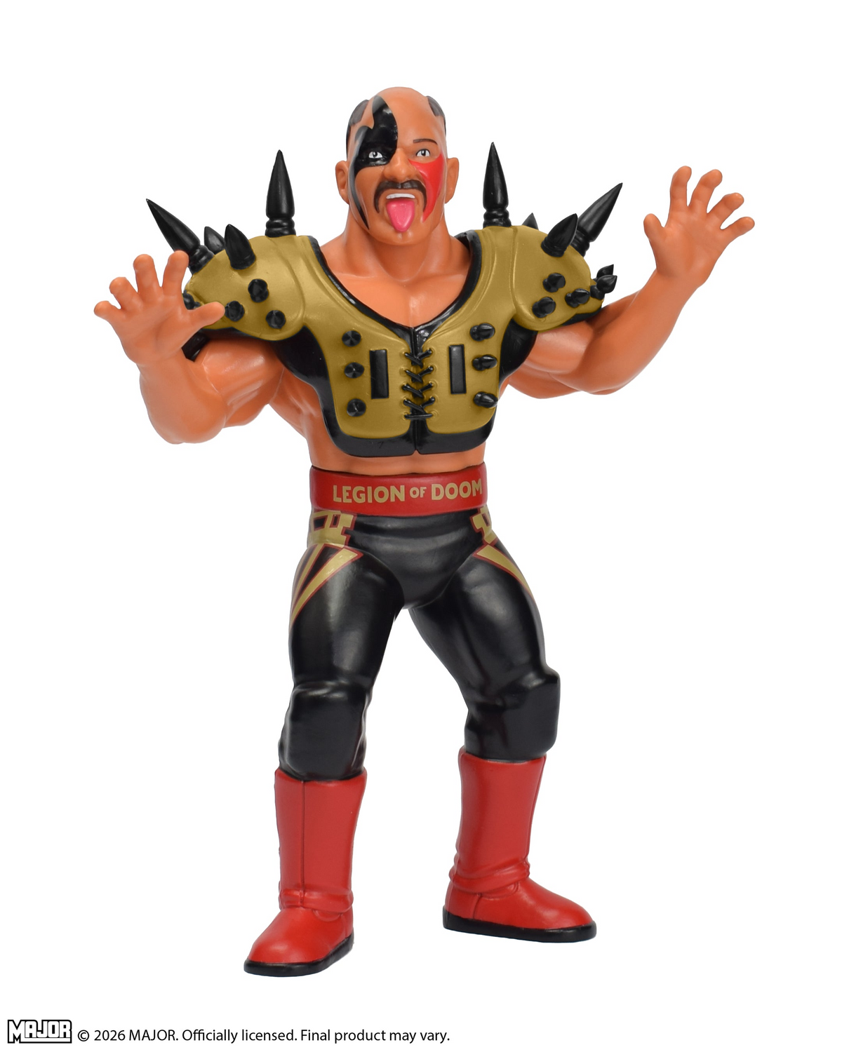 Major Big Rubber Guys Road Warrior Hawk (Gold) 8-Inch Wrestling Figure - View 3