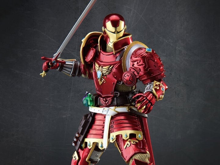 Beast Kingdom Marvel Dynamic 8ction Heroes DAH-046 Medieval Knight Iron Man Action Figure, 8-Inch - View 2