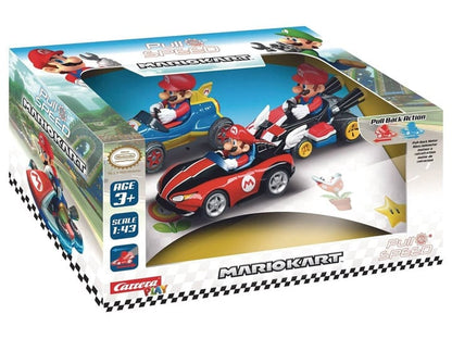 Carrera Pull & Speed Mario Kart 1/43 Scale Slot Car Three-Pack Set - View 2