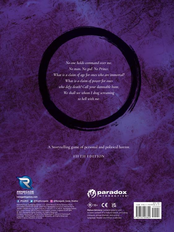 Renegade Game Studios Vampire: The Masquerade 5th Edition Core Rulebook - View 13