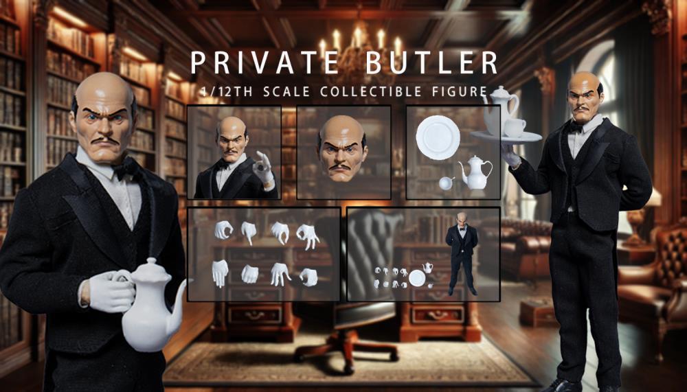 Joy Man Toys Private Butler 1/12 Scale Plastic Action Figure - View 7