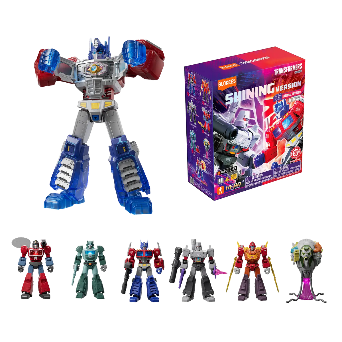 Blokees Transformers Shining Version Vol.5 Eternal Rivalry Box of 6 Random Model Kits - View 3