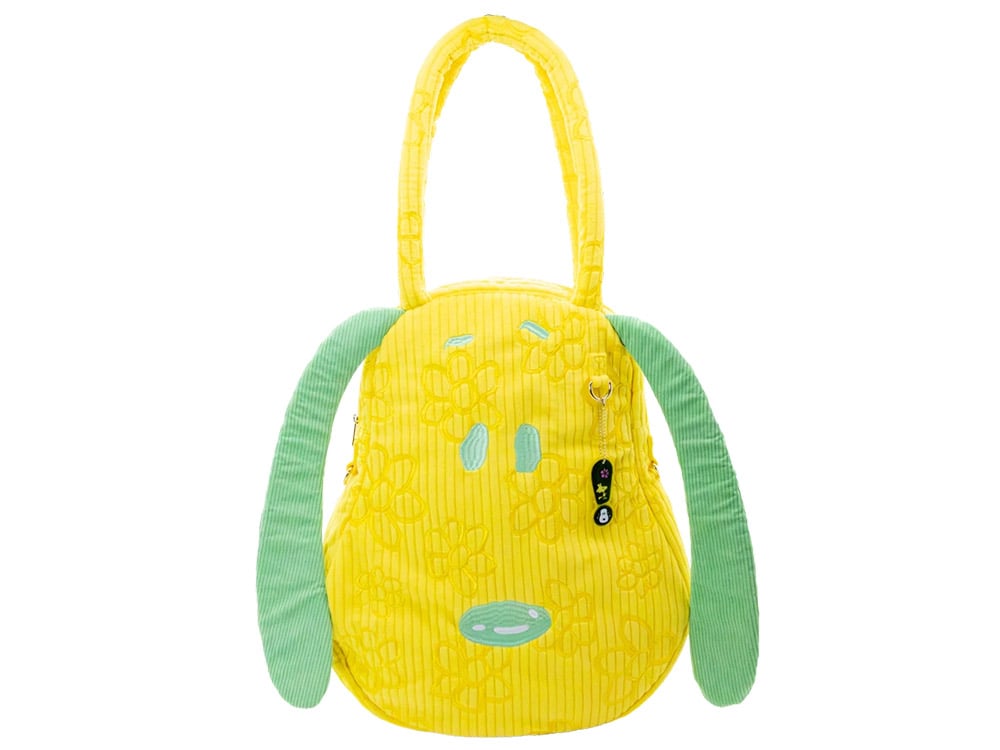 Whatever Peanuts Sherbet Spring Snoopy Oversized Corduroy Tote Bag - View 2