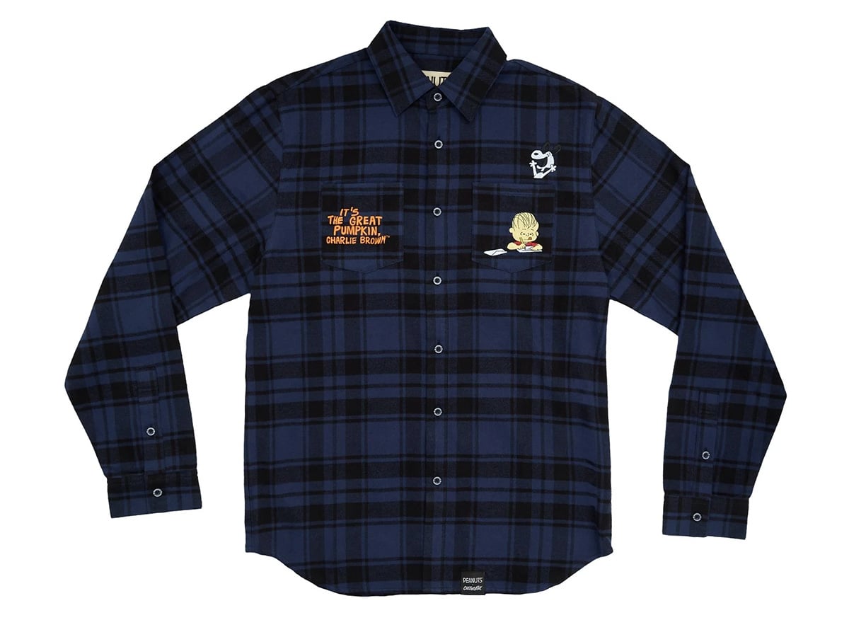 Cakeworthy Peanuts It's the Great Pumpkin, Charlie Brown Flannel Shirt - View 8