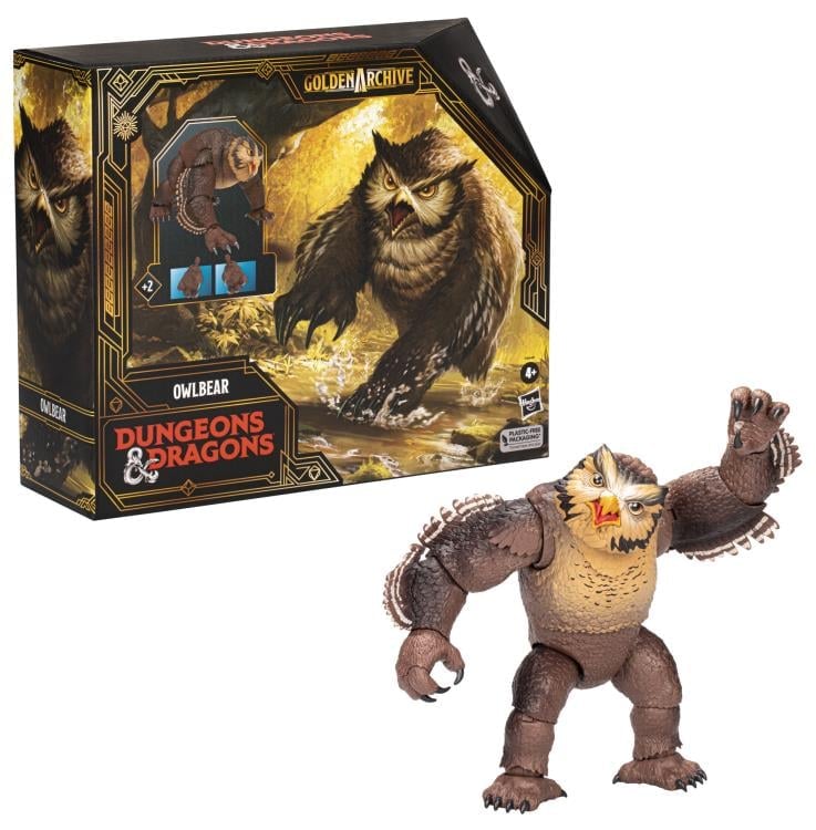 Hasbro Dungeons & Dragons Golden Archive Owlbear (Brown) Figure - View 9