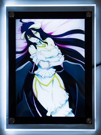 Otaku Lamps Overlord Albedo LED Poster Light Display (10-Inch)