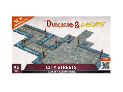 Archon Studios Dungeons & Lasers City Street Plastic Miniatures Set - View 2