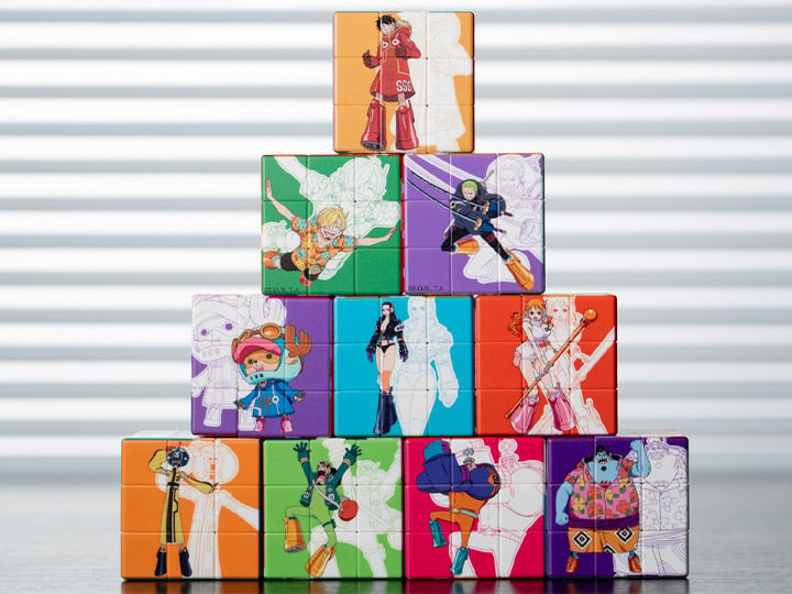 Happy Life One Piece Puzzle Cube Blind Box of 10 Random Cubes - View 2