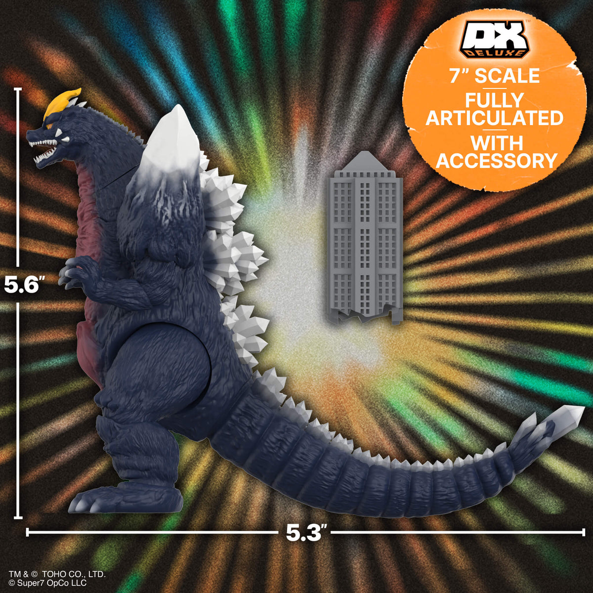 Super7 Toho Super Kaiju SpaceGodzilla (1994) 5.6-Inch Action Figure - View 7