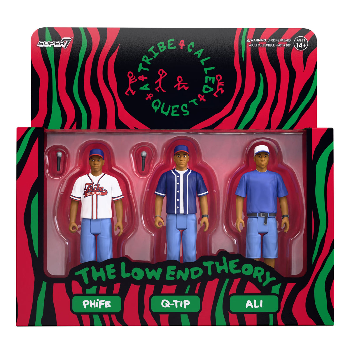 Super7 A Tribe Called Quest ReAction The Low End Theory Action Figure Three-Pack - View 13