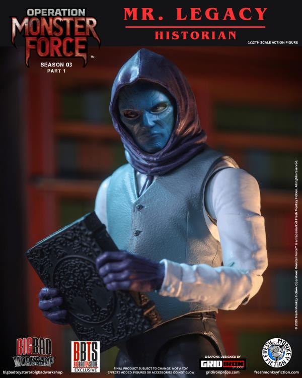 BigBadWorkShop Operation: Monster Force Season 03 Part 1 Mr. Legacy 1/12 Scale Action Figure - View 6