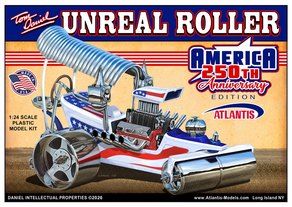 Atlantis Toy and Hobby Tom Daniel Unreal Roller (America 250th Anniversary Ver.) 1/24 Scale Plastic Model Kit - View 3