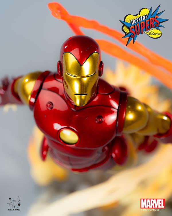 Galaxias Marvel Desktop Supers Iron Man (Classic Edition) 1/8 Scale PVC Figure, 12-Inch - View 16