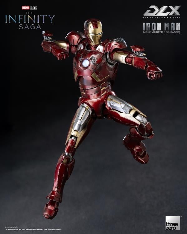 threezero Marvel Infinity Saga DLX Iron Man Mark 7 (Battle Damaged Ver.) 1/12 Scale 7-Inch Action Figure - View 7