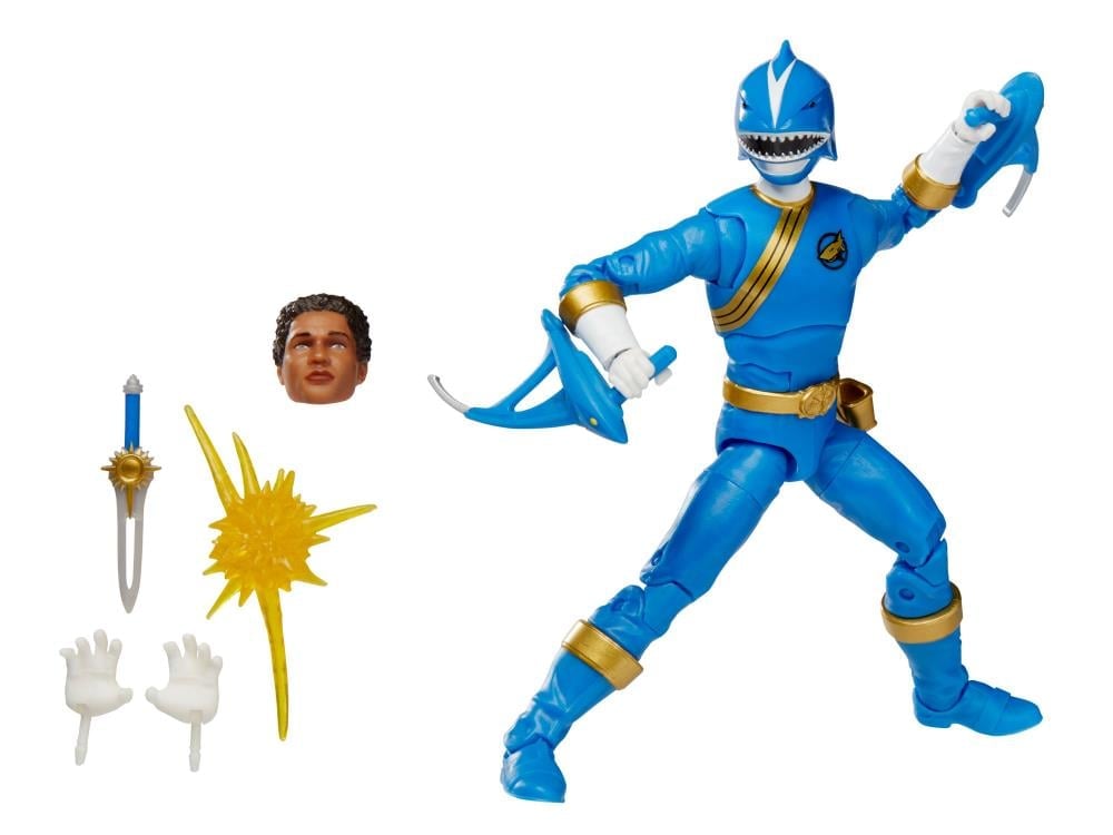 Hasbro Power Rangers Wild Force Lightning Collection Blue Ranger Plastic Figure - View 19