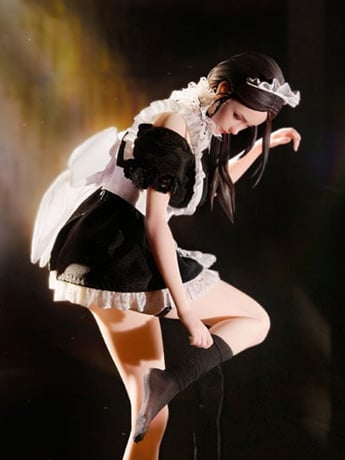 BearPanda She is real Water Droplet Maid 1/6 Scale ABS and PVC Figure, 10.6-Inch