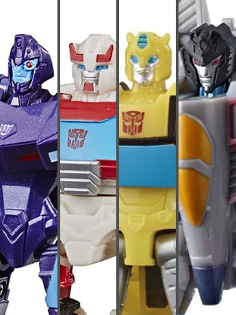 Hasbro Transformers: Bumblebee Cyberverse Adventures Scout Wave 3 Set of 4 Plastic Figures