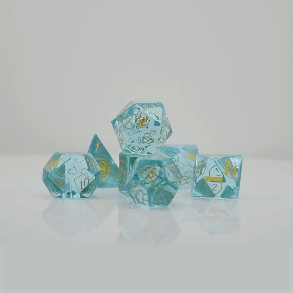 Misty Mountain Games Frieren: Beyond Journey's End Glass Dice Set - View 5