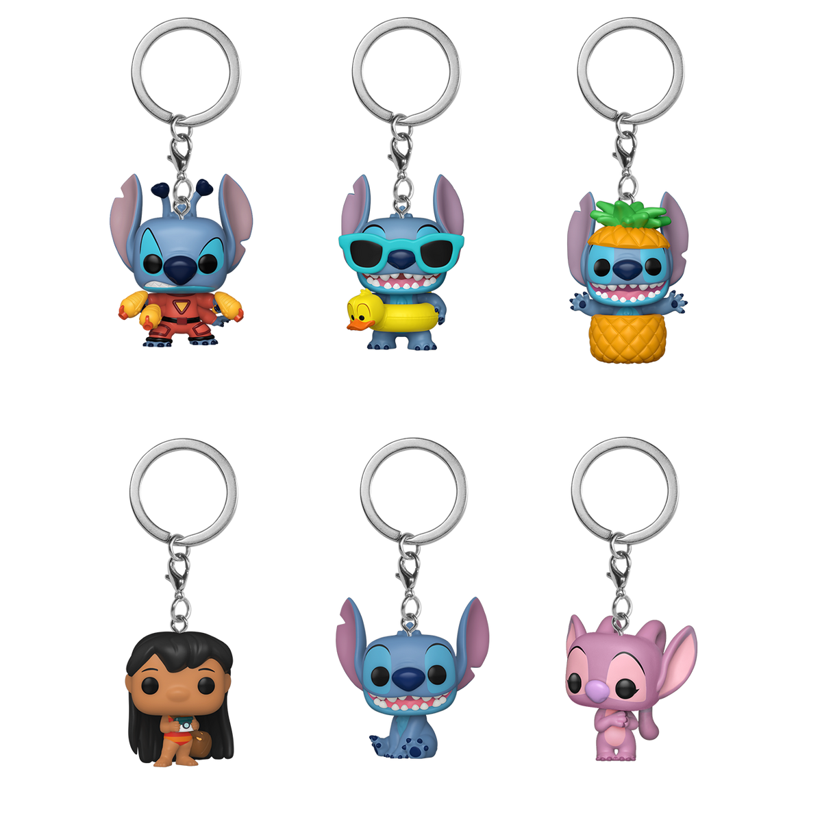 Funko Pocket Pop! Lilo & Stitch Box of 12 Random Vinyl Keychains - View 4
