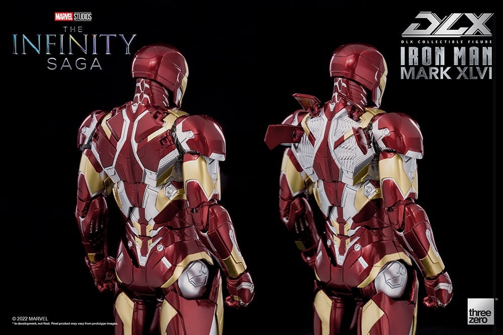 threezero Marvel Avengers: Infinity Saga DLX Iron Man Mark 46 1/12 Scale 7-Inch Action Figure - View 23
