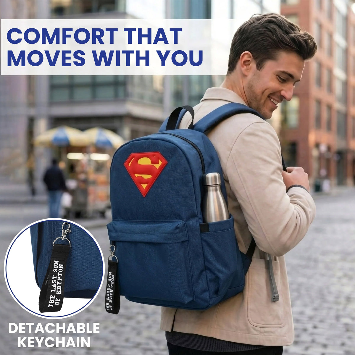 Bioworld DC Comics Superman Logo Backpack (16.5-Inch) - View 5