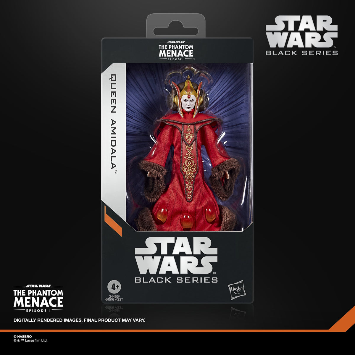 Hasbro Star Wars: Black Series Queen Amidala The Phantom Menace Plastic Action Figure - View 8