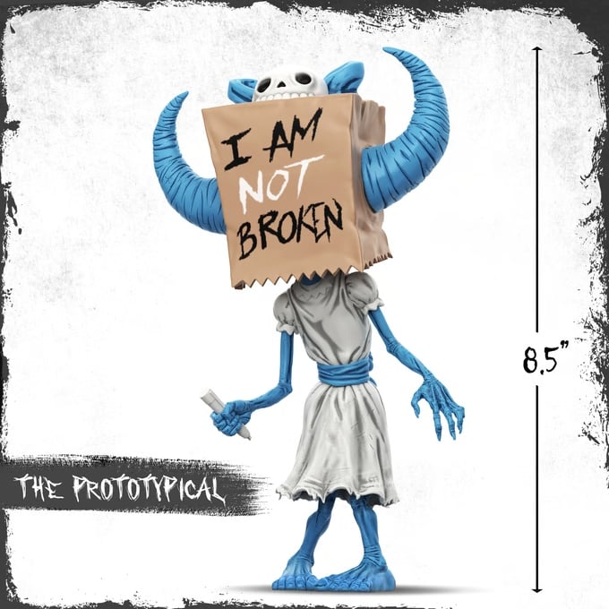 Scrambled Eggs Creative Shawn Coss The Bag Lady (The Prototypical) 8.5-Inch Vinyl Art Figure - View 16