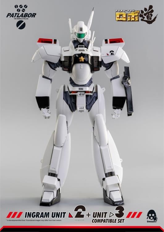 threezero Patlabor ROBO-DOU Ingram Unit 2 1/35 Scale Figure + Unit 3 Compatible Set - View 3