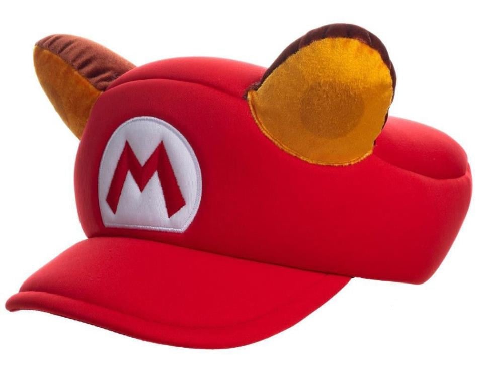 Bioworld Super Mario Raccoon Cosplay Hat in Polyester, 22.8-Inch - View 3