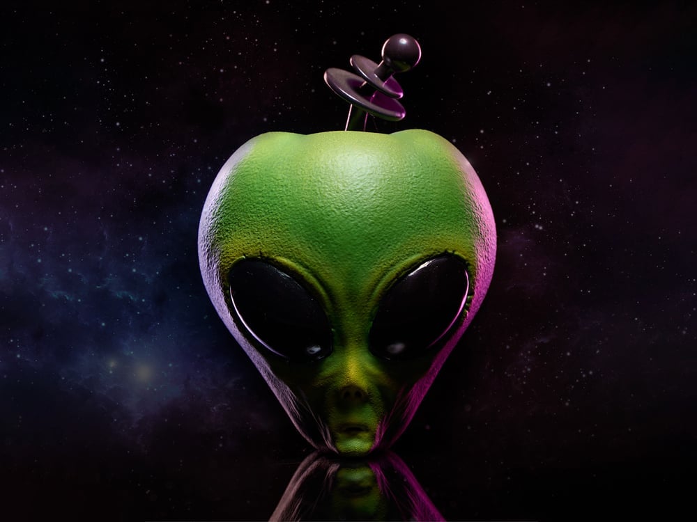 Sideshow Collectibles Alien Apple Green Variant 4-Inch Polystone Prop Replica - View 2
