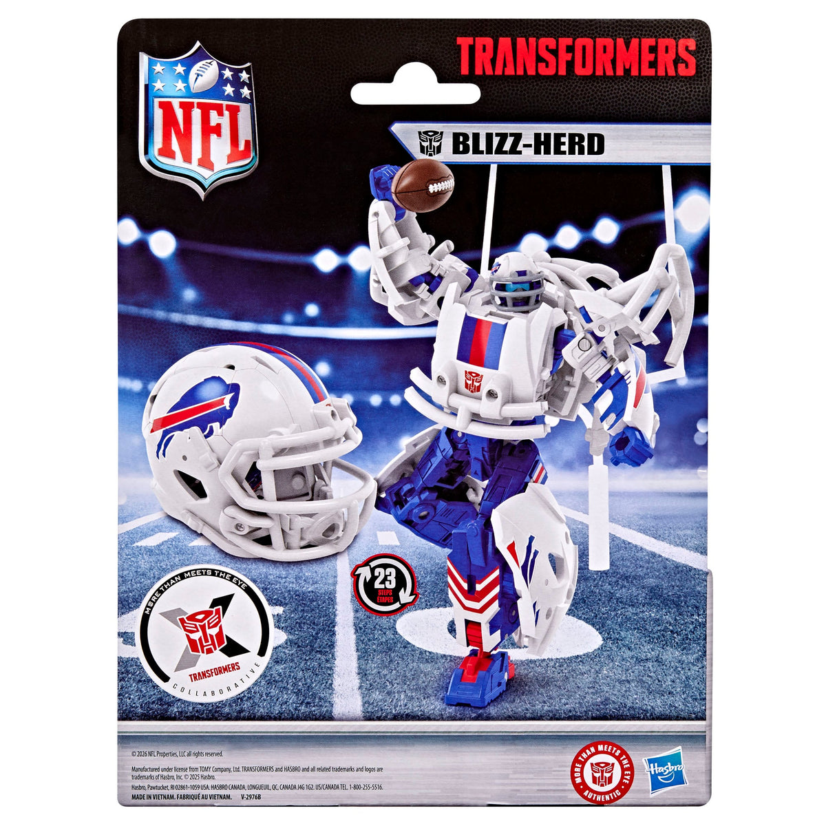 Hasbro Transformers Collaborative NFL x Transformers Buffalo Bills Blizzherd 5.5-Inch Action Figure - View 8