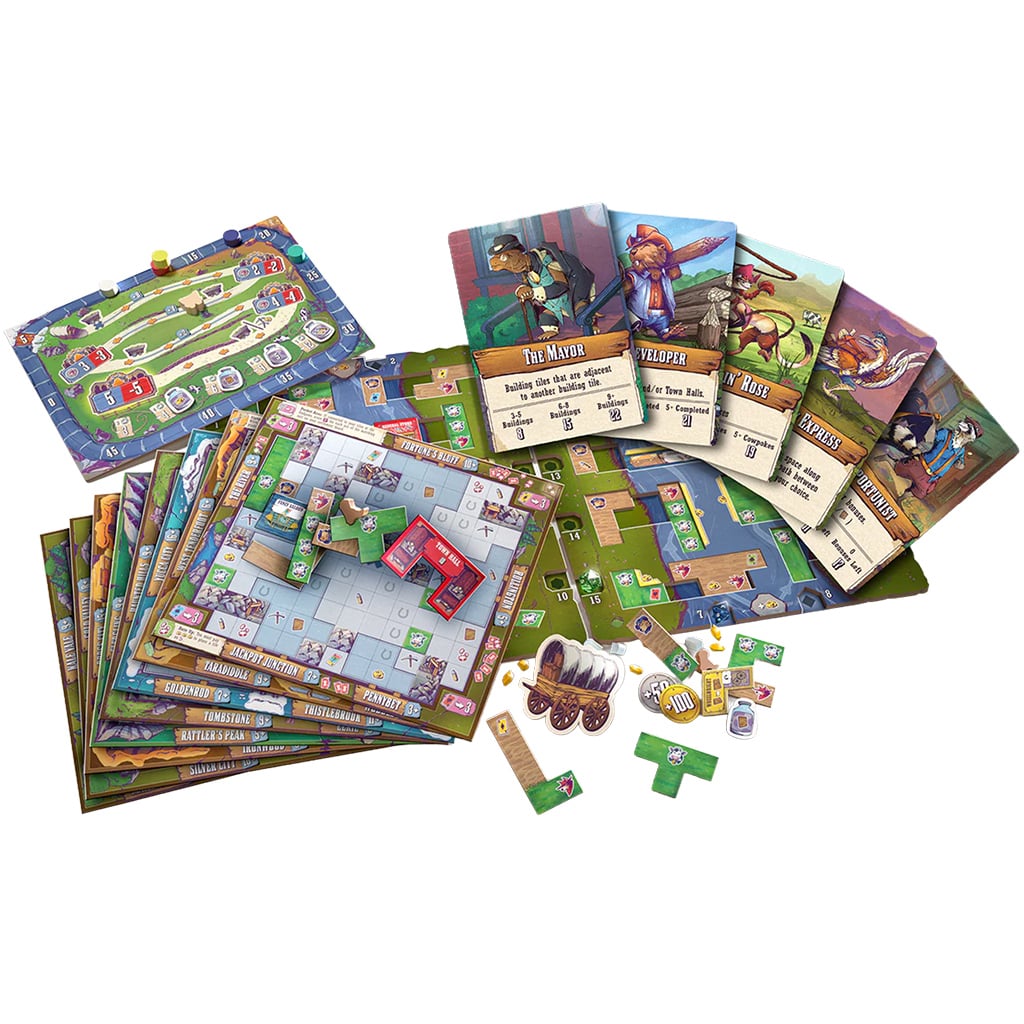 Dire Wolf Digital Wild Tiled West Tabletop Board Game (Wild Tiled West) - View 3