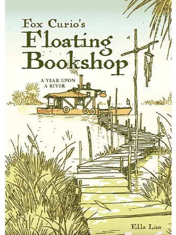 Critical Kit Fox Curio's Floating Bookshop Tabletop Collectible