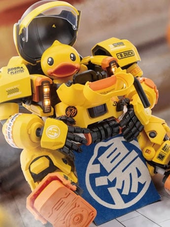 SOSKILL Trendy Machinery B.Duck and Spa Duck 8.7-Inch ABS Model Kit