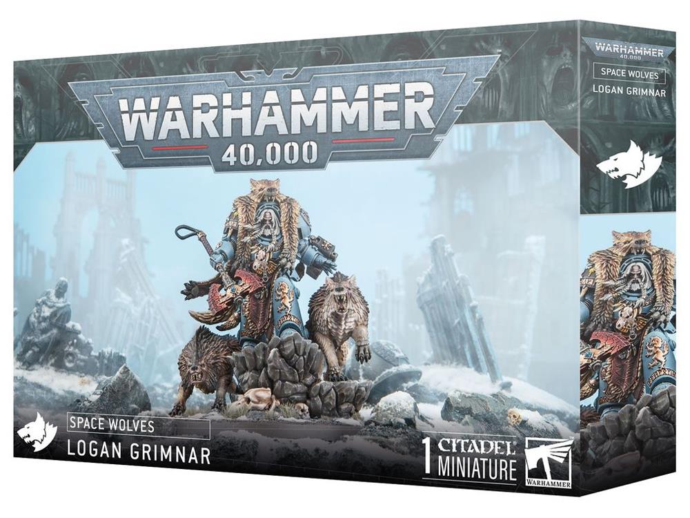 Games Workshop Warhammer 40,000 Space Wolves Logan Grimnar Citadel Plastic Miniature - View 2