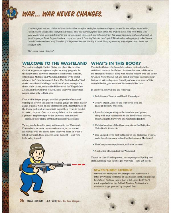 Modiphius Fallout Factions: Crew Folio Game Accessory - View 3