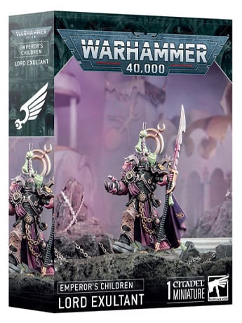 Games Workshop Warhammer 40,000 Emperor's Children Lord Exultant Citadel Plastic Miniature
