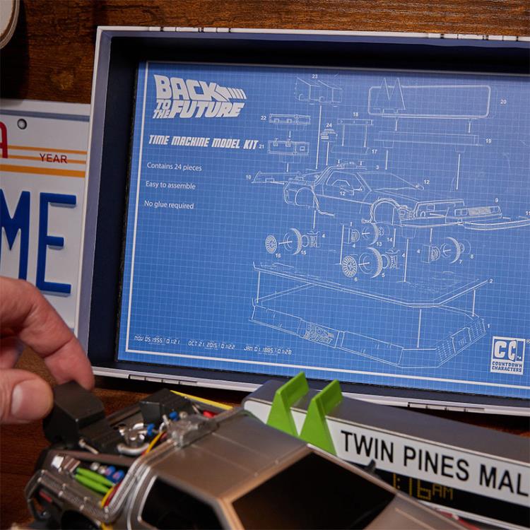 Numskull Back to the Future Countdown Character Time Machine Plastic Model Kit - View 6