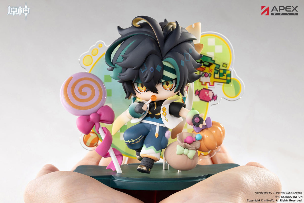 Apex Genshin Impact Twilight Whimsy Kinich Chibi Figure (With Bonus) 4-Inch - View 14