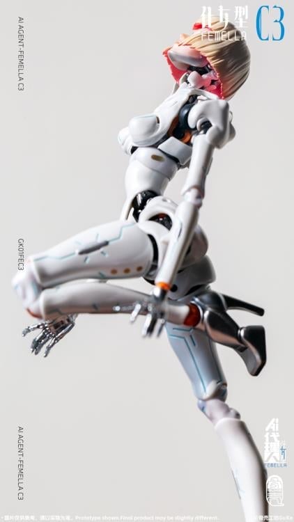 GUKE AI Agent Femella C3 Solid Color Edition 1/12 Scale 7-Inch Action Figure - View 27